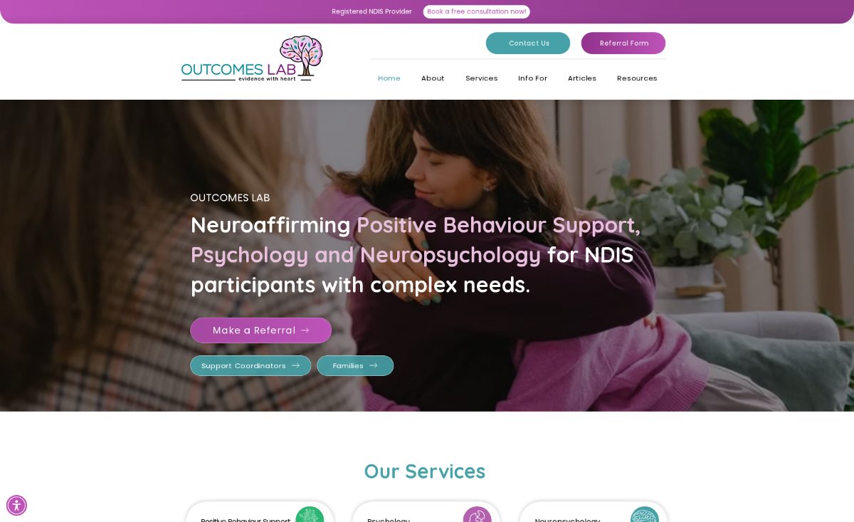 Outcomes Lab website