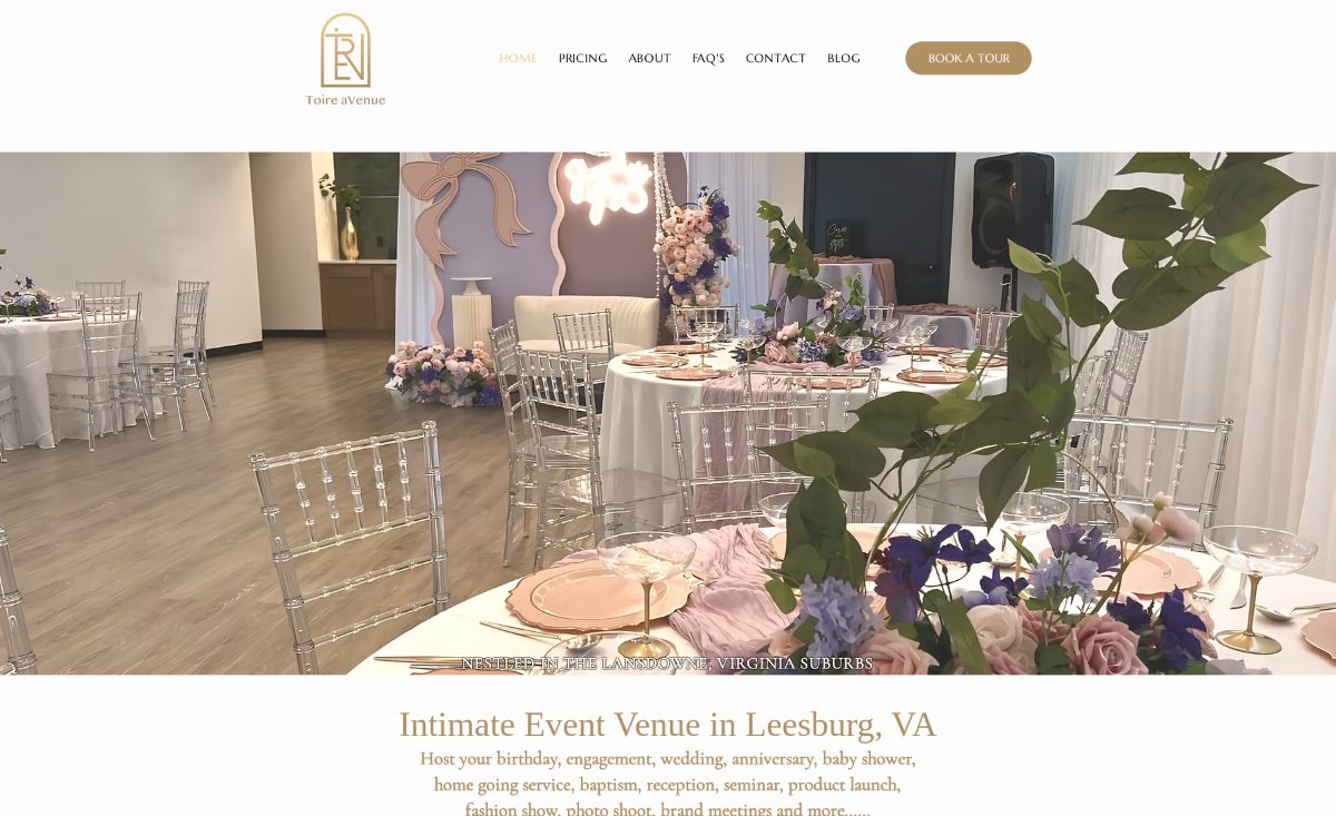 Toire Avenue event venue website